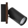 Illuminazione Ledvance Spot Plafoniera, Faretto da soffitto LED Aspetto del legno, Nero, 1-Luce