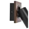 Illuminazione Ledvance Spot Plafoniera, Faretto da soffitto LED Aspetto del legno, Nero, 1-Luce