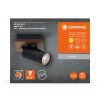 Illuminazione Ledvance Spot Plafoniera, Faretto da soffitto LED Aspetto del legno, Nero, 1-Luce
