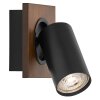 Illuminazione Ledvance Spot Plafoniera LED Aspetto del legno, Nero, 1-Luce