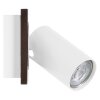 Illuminazione Ledvance Spot Plafoniera, Faretto da soffitto LED Aspetto del legno, Bianco, 1-Luce