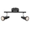 Illuminazione Ledvance Spot Plafoniera, Faretto da soffitto LED Nero, 2-Luci
