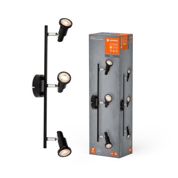 Illuminazione Ledvance Spot Plafoniera LED Nero, 3-Luci