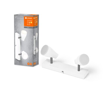 Illuminazione Ledvance Spot Plafoniera, Faretto da soffitto LED Bianco, 2-Luci
