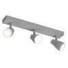 Illuminazione Ledvance Spot Plafoniera, Faretto da soffitto LED Grigio, 3-Luci