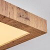 Salmi Plafoniera, Panel LED Aspetto del legno, Nero, 1-Luce