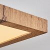 Salmi Plafoniera, Panel LED Aspetto del legno, Nero, 1-Luce