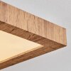 Salmi Plafoniera, Panel LED Aspetto del legno, Nero, 1-Luce