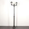 Loria Illuminazione esterna, Lampione multibraccia, Illuminazione viale Nero, Argento, 2-Luci