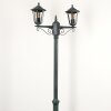 Loria Illuminazione esterna, Lampione multibraccia, Illuminazione viale Verde, Nero, 2-Luci