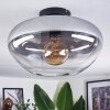 Mertola Plafoniera Chiaro, Grigio fumo, 1-Luce