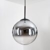 Gastor Lampadario a sospensione, Lampada a sfera Chiaro, Grigio fumo, 1-Luce