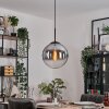 Gastor Lampadario a sospensione, Lampada a sfera Chiaro, Grigio fumo, 1-Luce