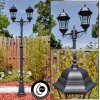 Etoe Illuminazione esterna, Lampione multibraccia, Illuminazione viale Nero, 2-Luci