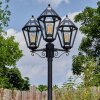 Falfosa Illuminazione esterna, Lampione multibraccia, Illuminazione viale Nero, 3-Luci