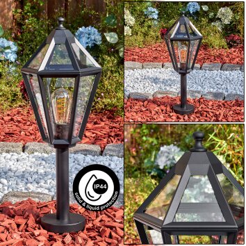 Falfosa Illuminazione esterna, Lampada con piedistallo, Illuminazione viale Nero, 1-Luce