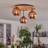 Koyoto Plafoniera, Lampada a sfera 40 cm Écru, Nero, 3-Luci