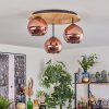 Koyoto Plafoniera, Lampada a sfera 40 cm Écru, Nero, 3-Luci