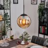 Gastor Lampadario a sospensione, Lampada a sfera 25 cm Ambrato, 1-Luce