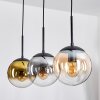 Gastor Lampadario a sospensione, Lampada a sfera Oro, Chiaro, Grigio fumo, 3-Luci