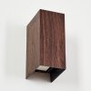 Woods Lampada da parete per esterno, Lampade Up & Down LED Aspetto del legno, Nero, 1-Luce