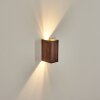 Woods Lampada da parete per esterno, Lampade Up & Down LED Aspetto del legno, Nero, 1-Luce