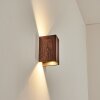 Woods Lampada da parete per esterno, Lampade Up & Down LED Aspetto del legno, Nero, 1-Luce