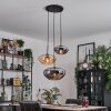 Mertola Lampadario a sospensione, Lampada a sfera Nero, 3-Luci