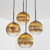 Koyoto Lampadario a sospensione, Lampada a sfera 35 cm Oro, Chiaro, 4-Luci