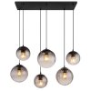 Illuminazione Globo Lighting DALLERTA Lampadario a sospensione Nero, 6-Luci