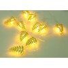 Globo BAILY Catenaria luminosa LED Oro, 10-Luci