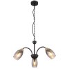 Illuminazione Globo Lighting GERLY Lampadario a sospensione Nero, 3-Luci