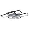 Illuminazione Globo Lighting AIGINA Plafoniera LED Nero, 1-Luce, Telecomando