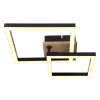 Illuminazione Globo Lighting BARD Plafoniera LED Aspetto del legno, Nero, 1-Luce