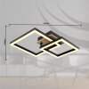 Illuminazione Globo Lighting BARD Plafoniera LED Aspetto del legno, Nero, 1-Luce