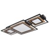 Illuminazione Globo Lighting GABALDO Plafoniera LED Aspetto del legno, Nero, Bianco, 1-Luce