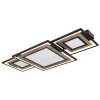 Illuminazione Globo Lighting GABALDO Plafoniera LED Aspetto del legno, Nero, Bianco, 1-Luce