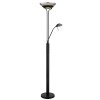 Illuminazione Globo Lighting MERLINDA Faro, Lampada da terra Nero, 2-Luci
