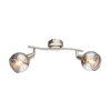 Illuminazione Globo Lighting Ball Plafoniera Nichel opaco, 2-Luci
