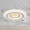 Illuminazione Globo Lighting Sabatino Plafoniera LED Bianco, 1-Luce, Telecomando