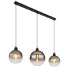 Illuminazione Globo Lighting Newcastle Lampadario a sospensione Nero, 3-Luci