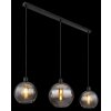 Illuminazione Globo Lighting Newcastle Lampadario a sospensione Nero, 3-Luci