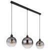 Illuminazione Globo Lighting Newcastle Lampadario a sospensione Nero, 3-Luci