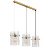 Illuminazione Globo Lighting Gorley Lampadario a sospensione Oro, 3-Luci