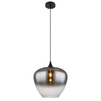Illuminazione Globo Lighting Maxy Lampadario a sospensione Nero, 1-Luce