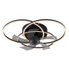 Illuminazione Globo Lighting Alia Lampada con ventilatore LED Nero, 1-Luce, Telecomando