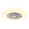 Illuminazione Globo Lighting Alva Lampada con ventilatore LED Bianco, 1-Luce, Telecomando, Cambia colore