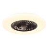 Illuminazione Globo Lighting Alva Lampada con ventilatore LED Bianco, 1-Luce, Telecomando, Cambia colore