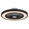 Illuminazione Globo Lighting Blizzak Lampada con ventilatore LED Nero, 1-Luce, Telecomando