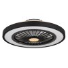 Illuminazione Globo Lighting Blizzak Lampada con ventilatore LED Nero, 1-Luce, Telecomando